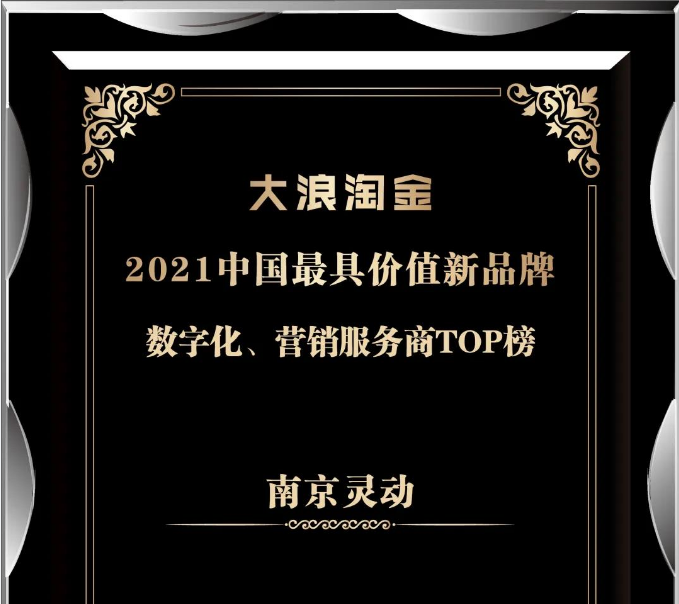 南京灵动受邀参加第二届中国新品牌浪潮大会，并荣登2021中国最具价值新品牌TOP榜